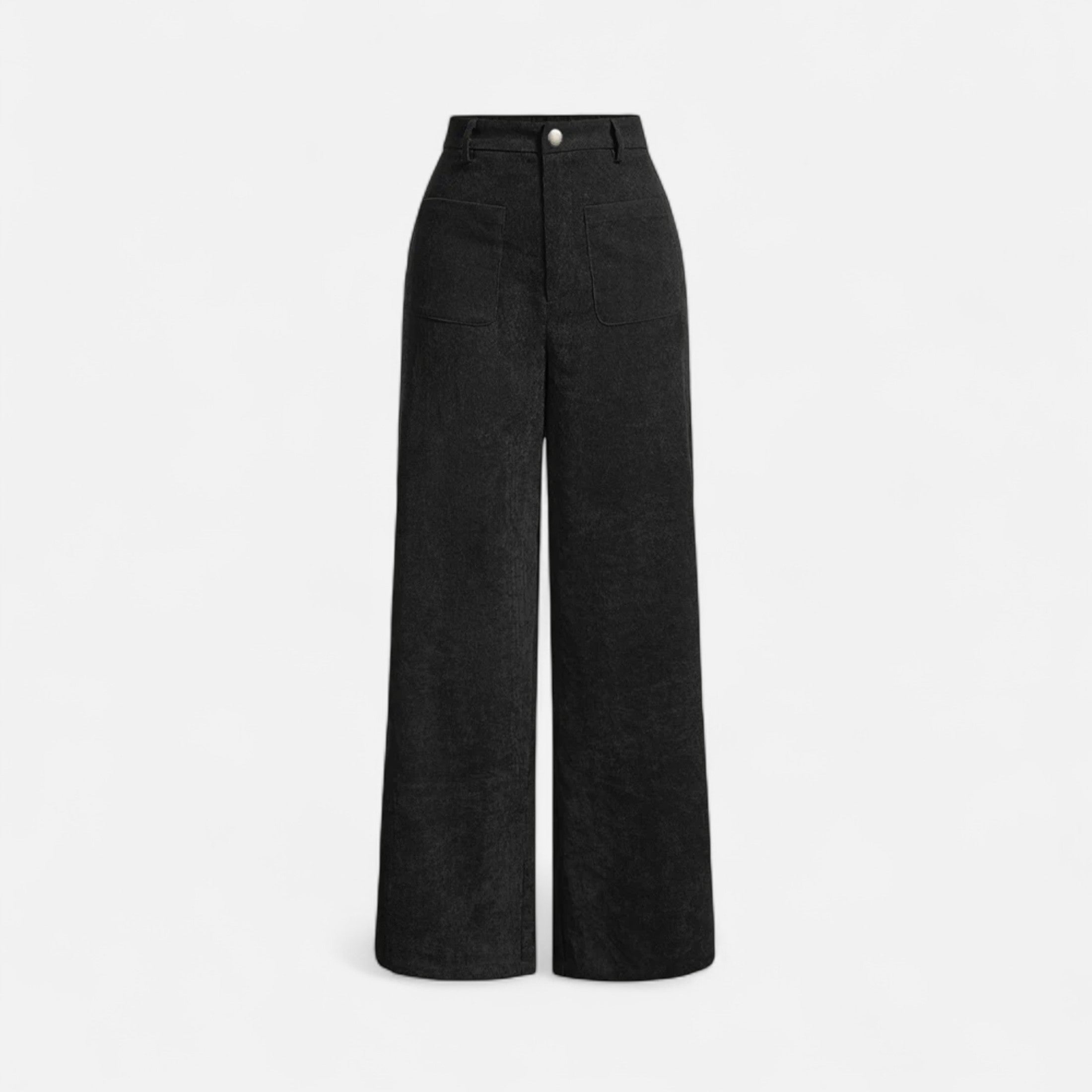 Retro high-waisted wide-leg pants for women