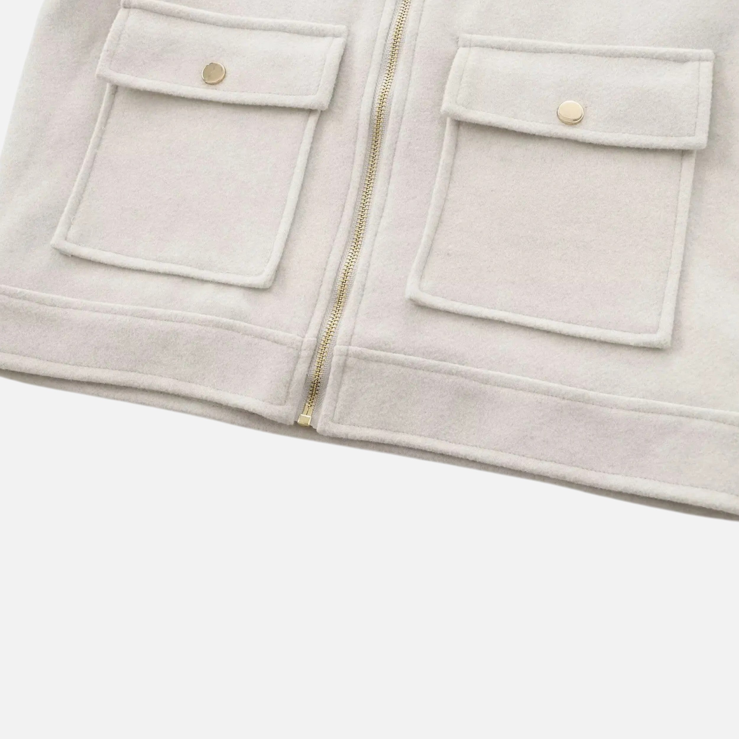 Chic Zip-up Winter Jacket for Women