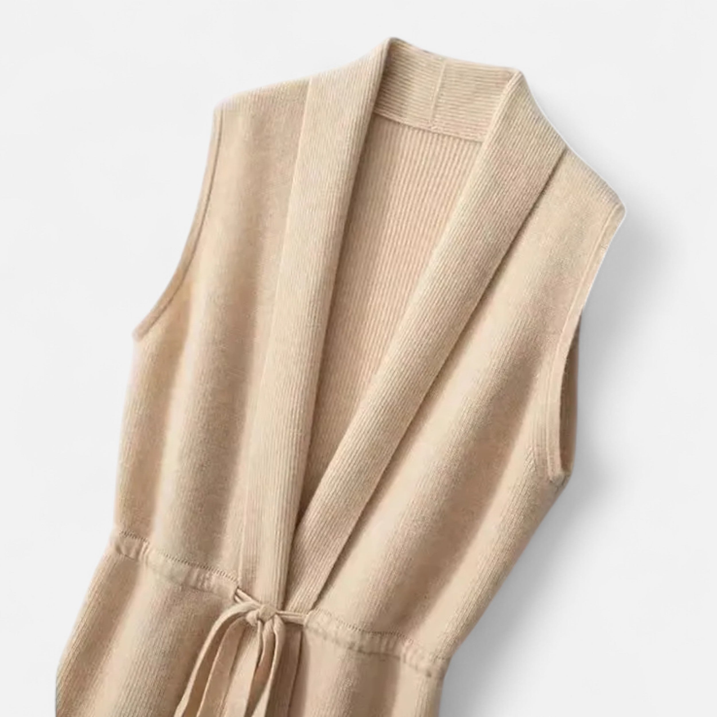 Women's Merino Wool Sleeveless Collared Gilet