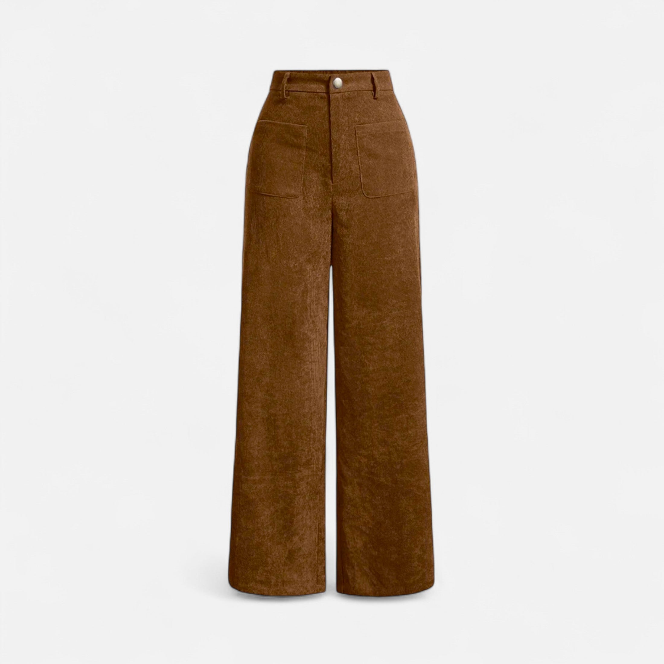 Retro high-waisted wide-leg pants for women