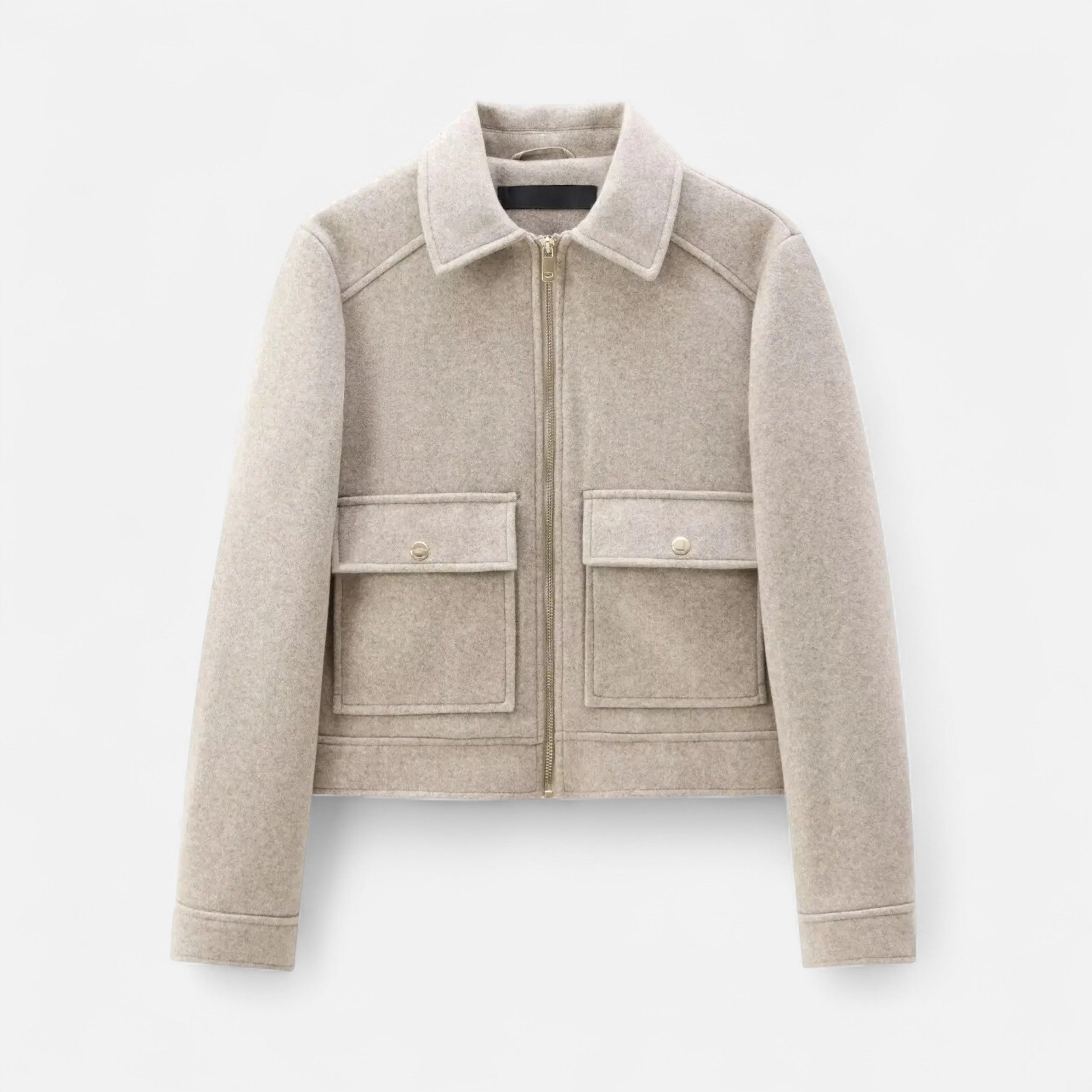 Chic Zip-up Winter Jacket for Women