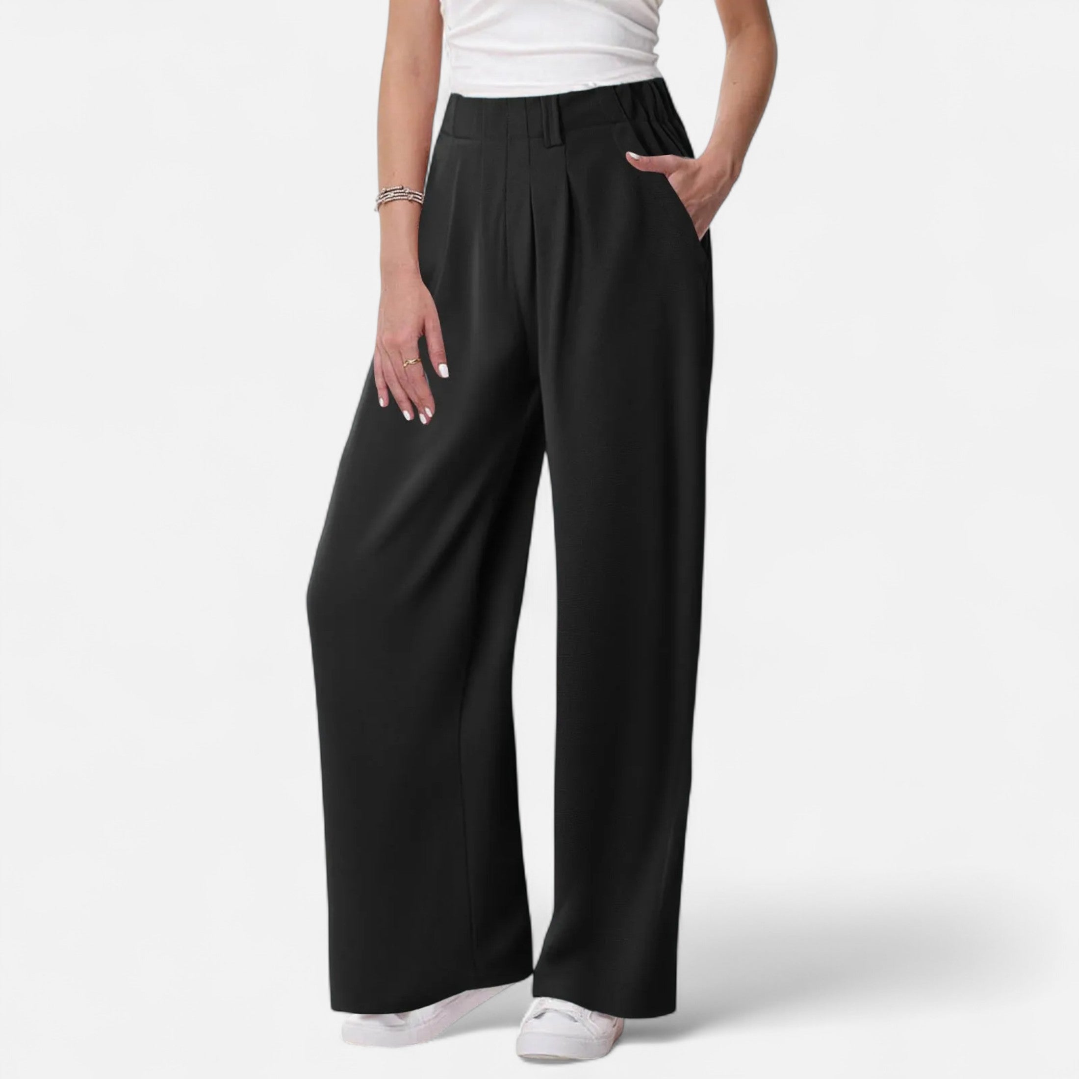Chic textured palazzo pants for women