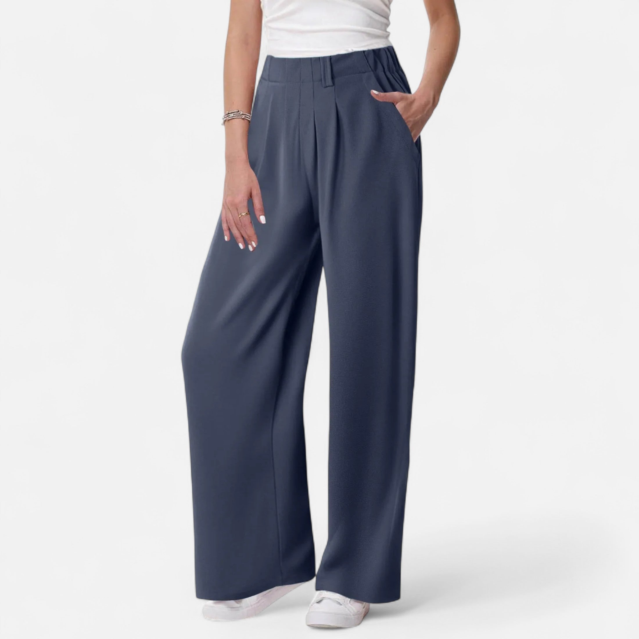Chic textured palazzo pants for women