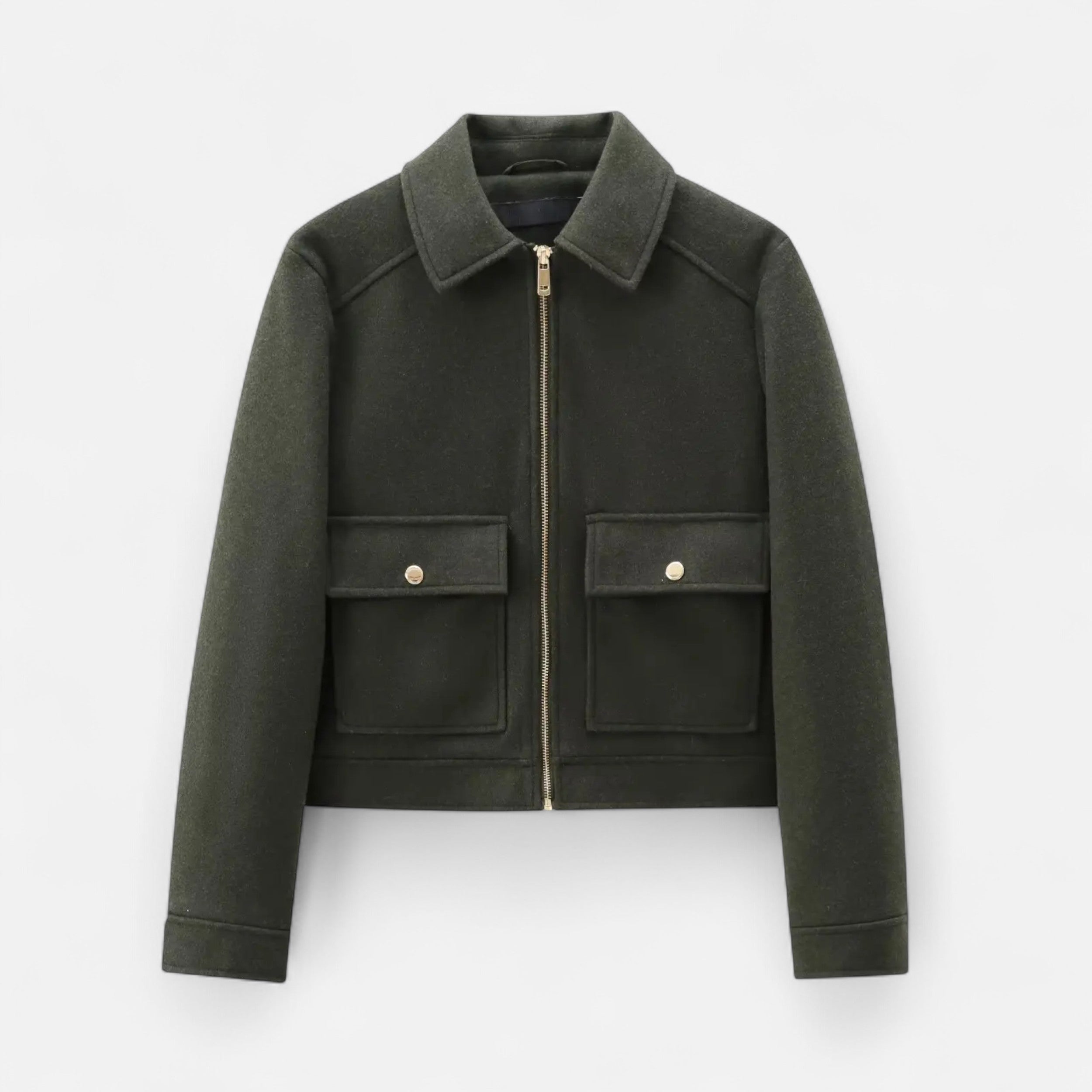 Chic Zip-up Winter Jacket for Women