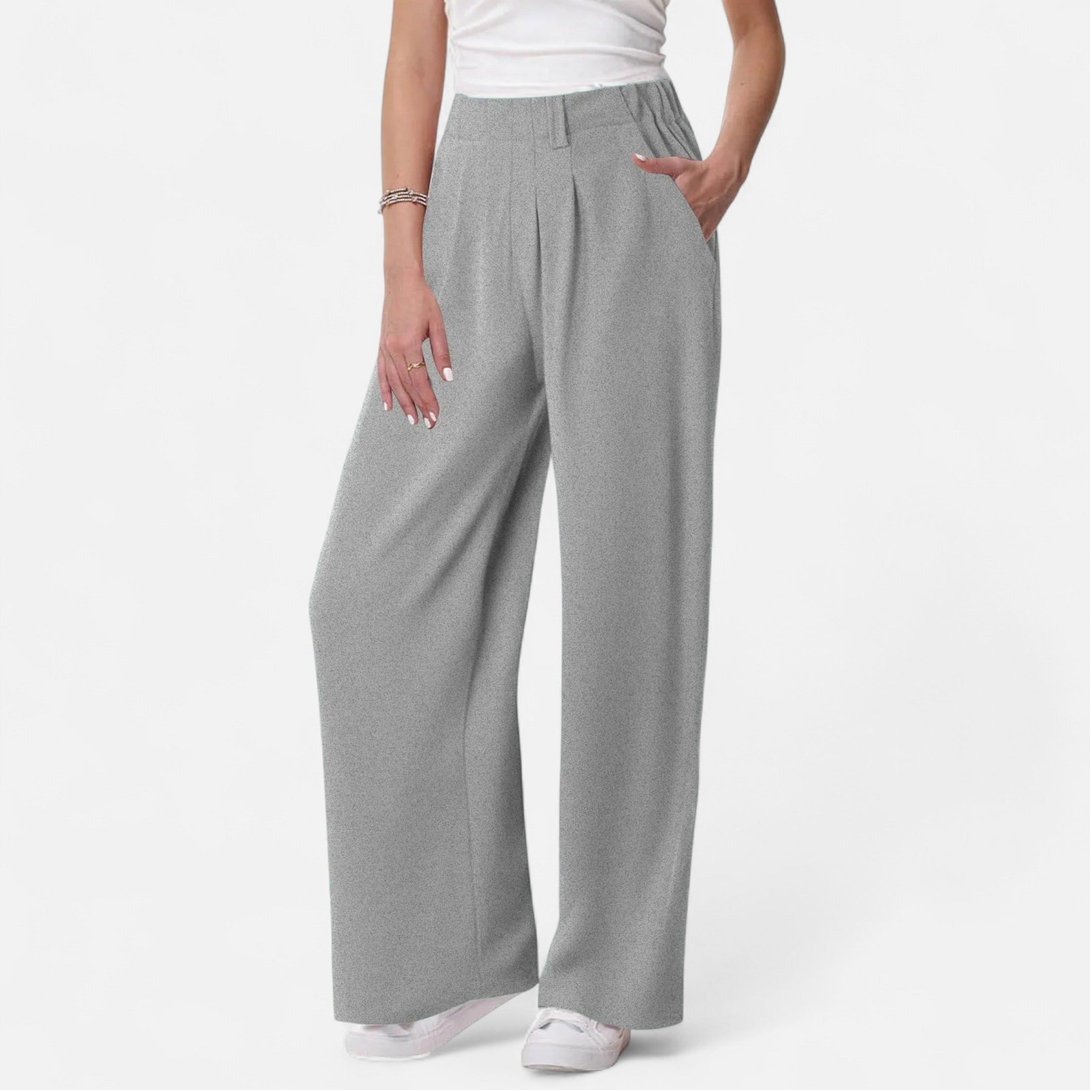 Chic textured palazzo pants for women