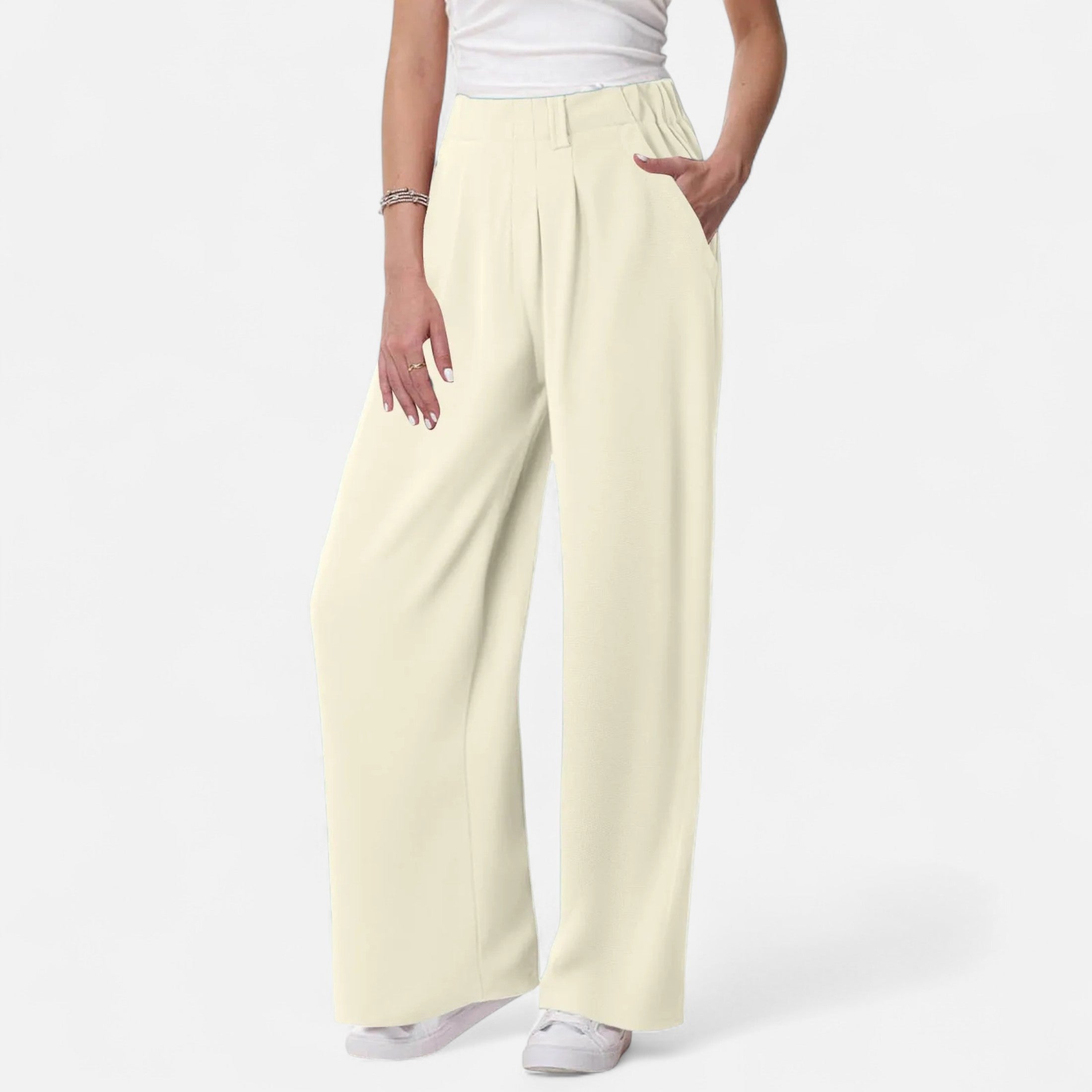 Chic textured palazzo pants for women