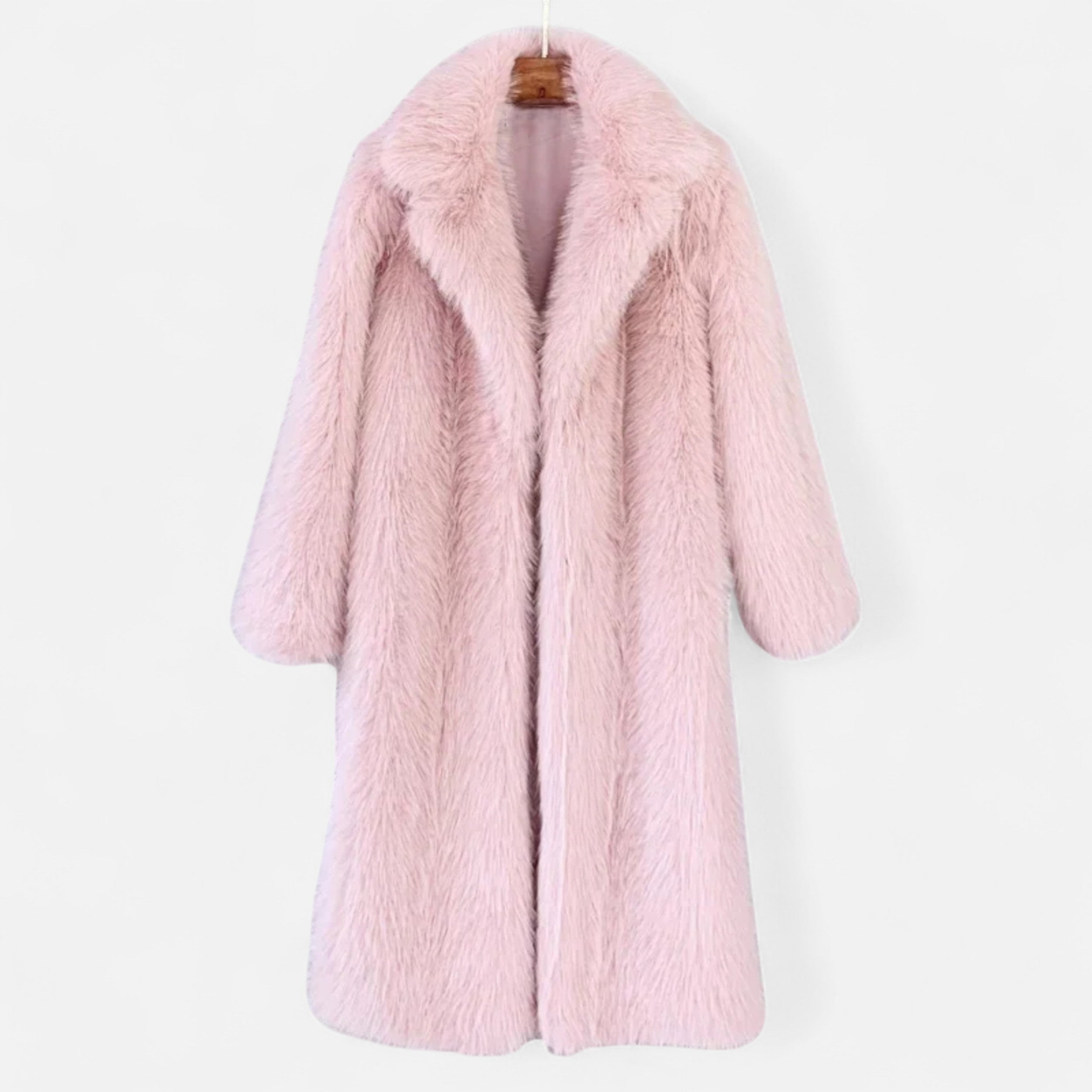 Long Women's Faux Fur Coat