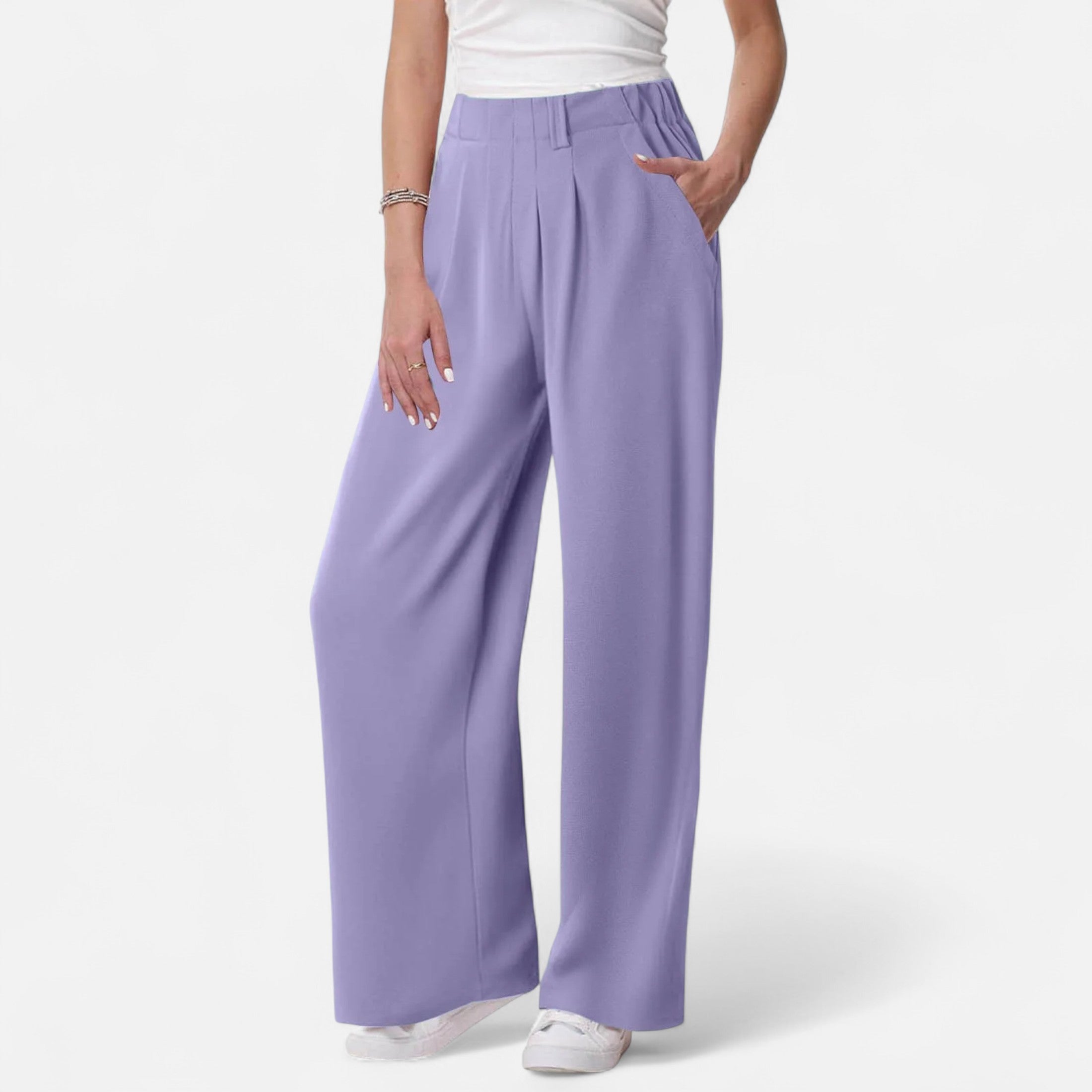 Chic textured palazzo pants for women
