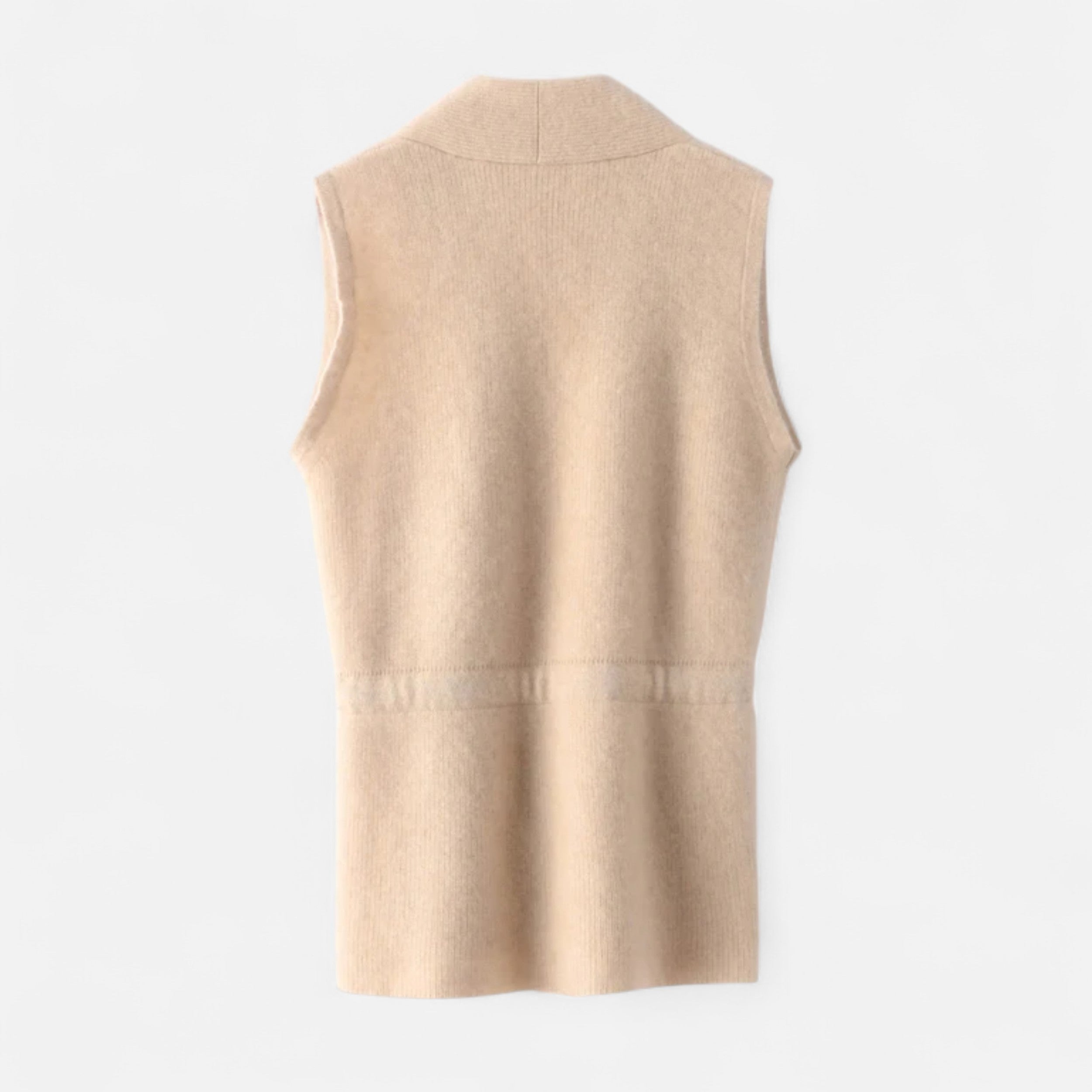 Women's Merino Wool Sleeveless Collared Gilet