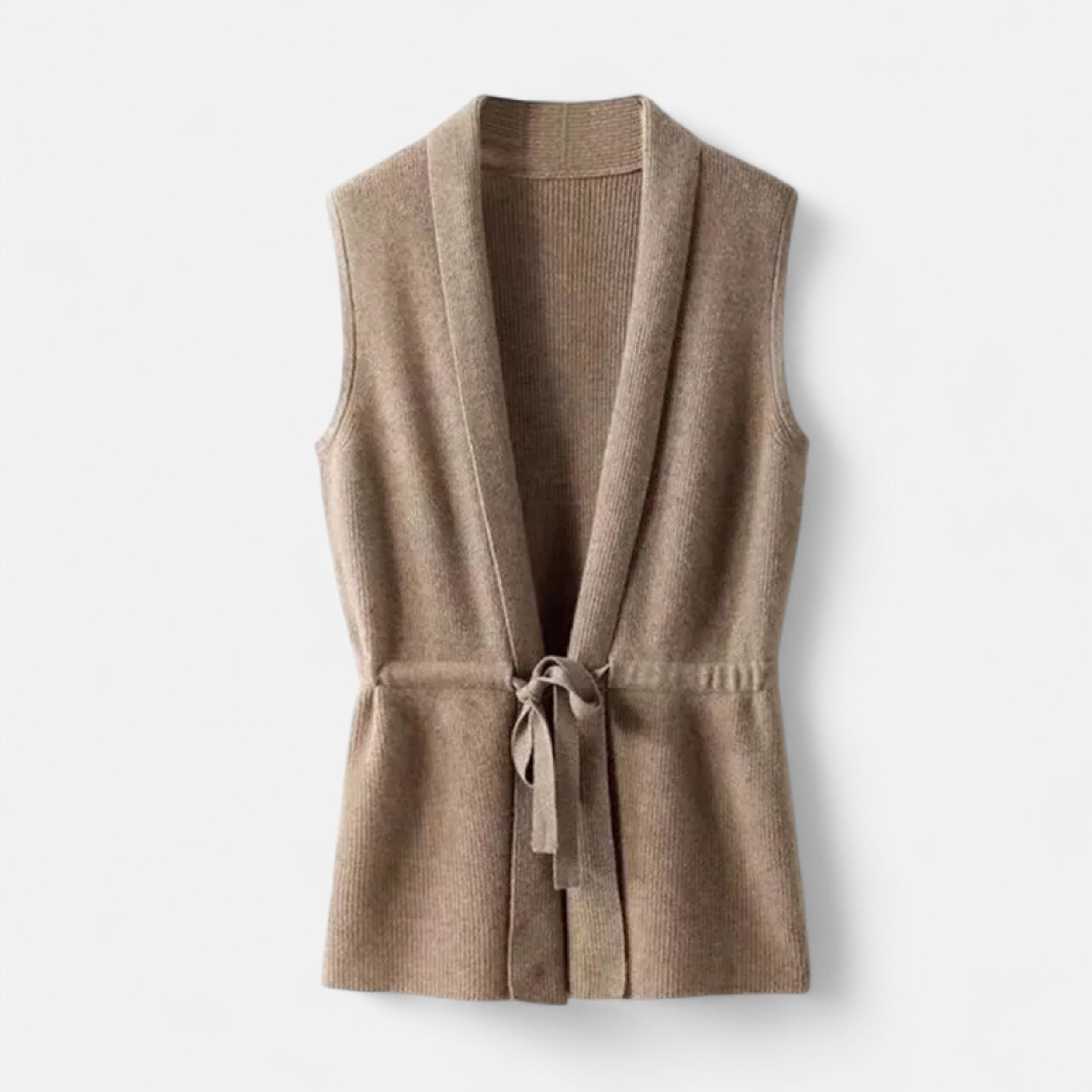 Women's Merino Wool Sleeveless Collared Gilet