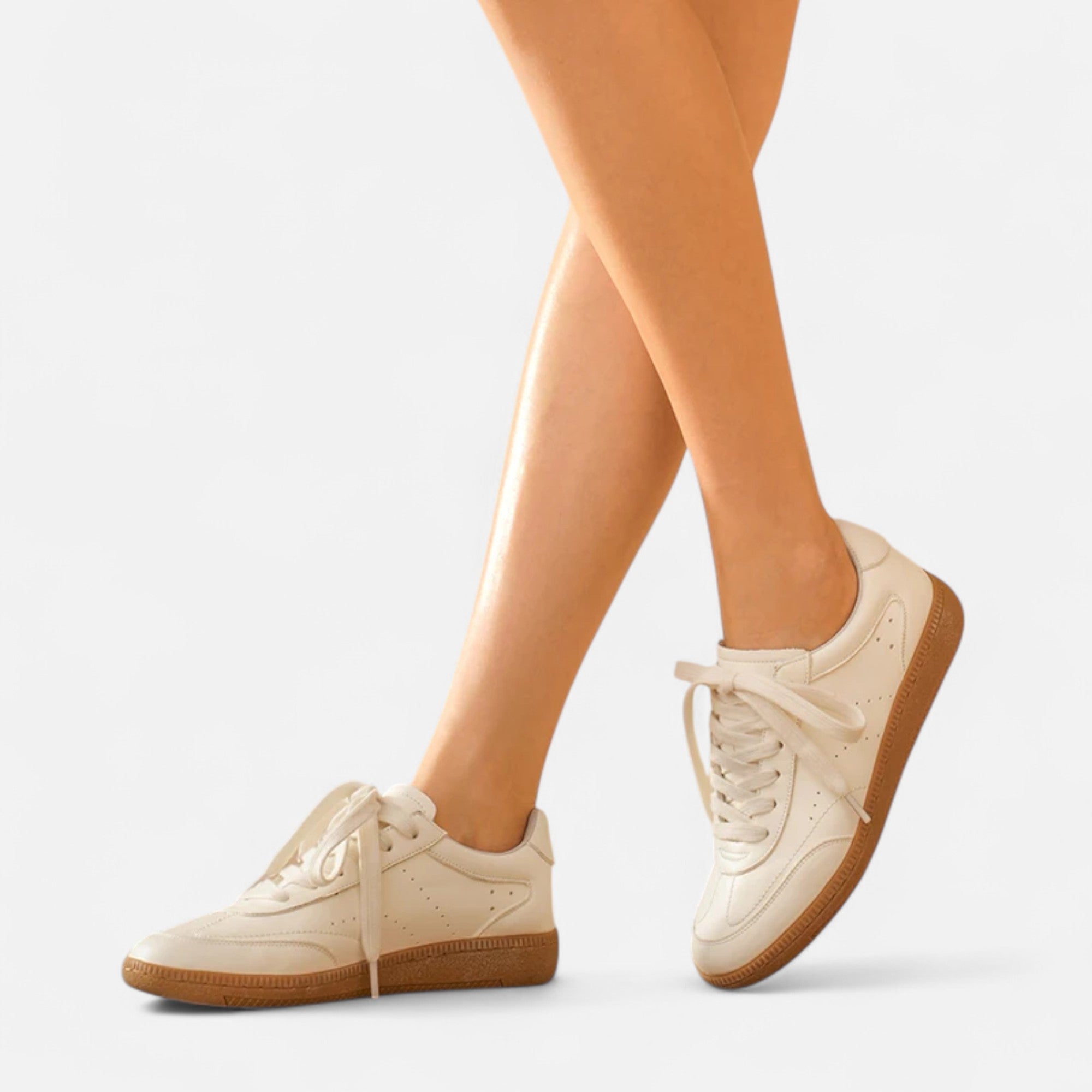 Timeless white sneakers for women
