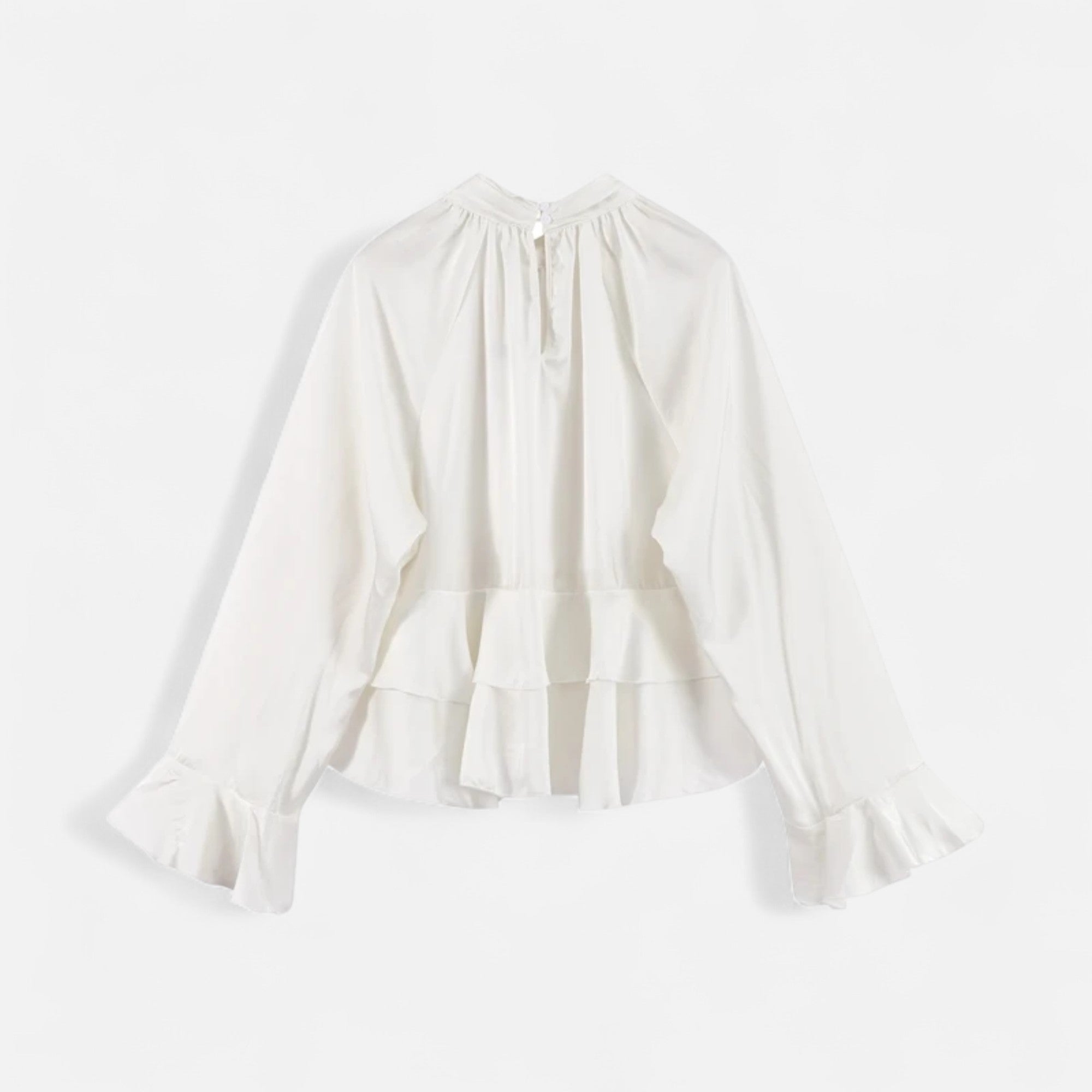 Elegant Women's Ruffled Chiffon Blouse