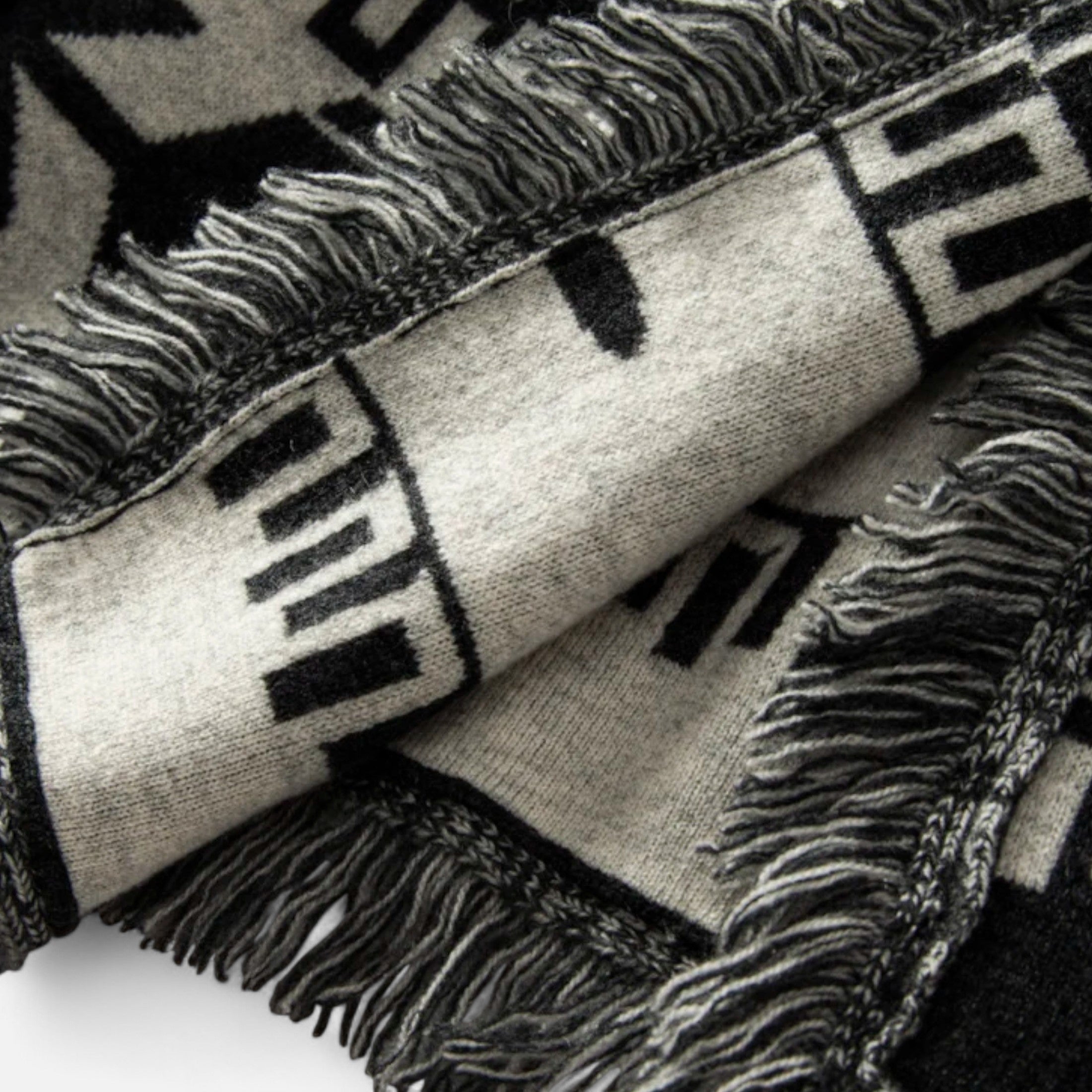 Women's Jacquard Knit Sweater with Pompons