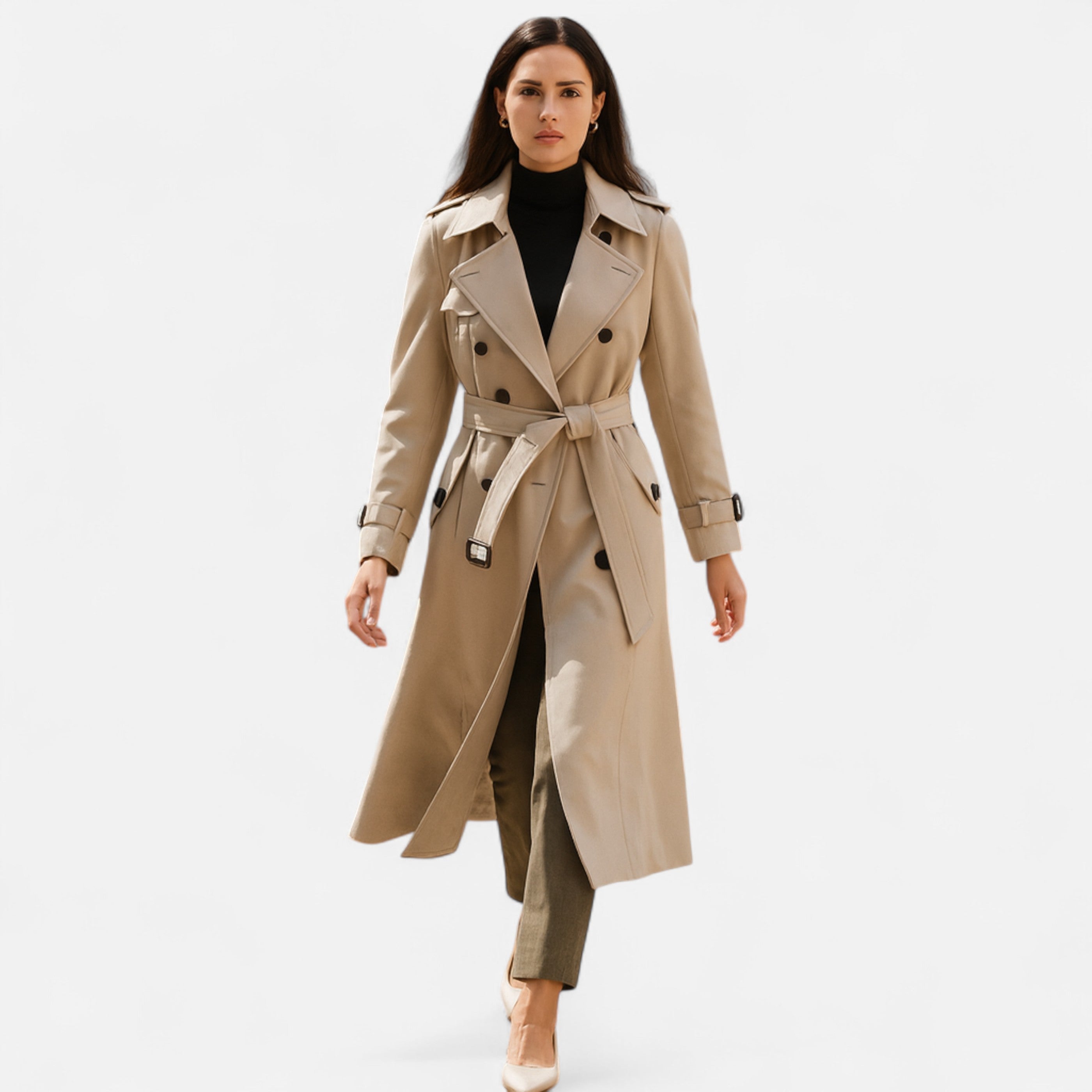 Classic Women's Knee-Length Coat