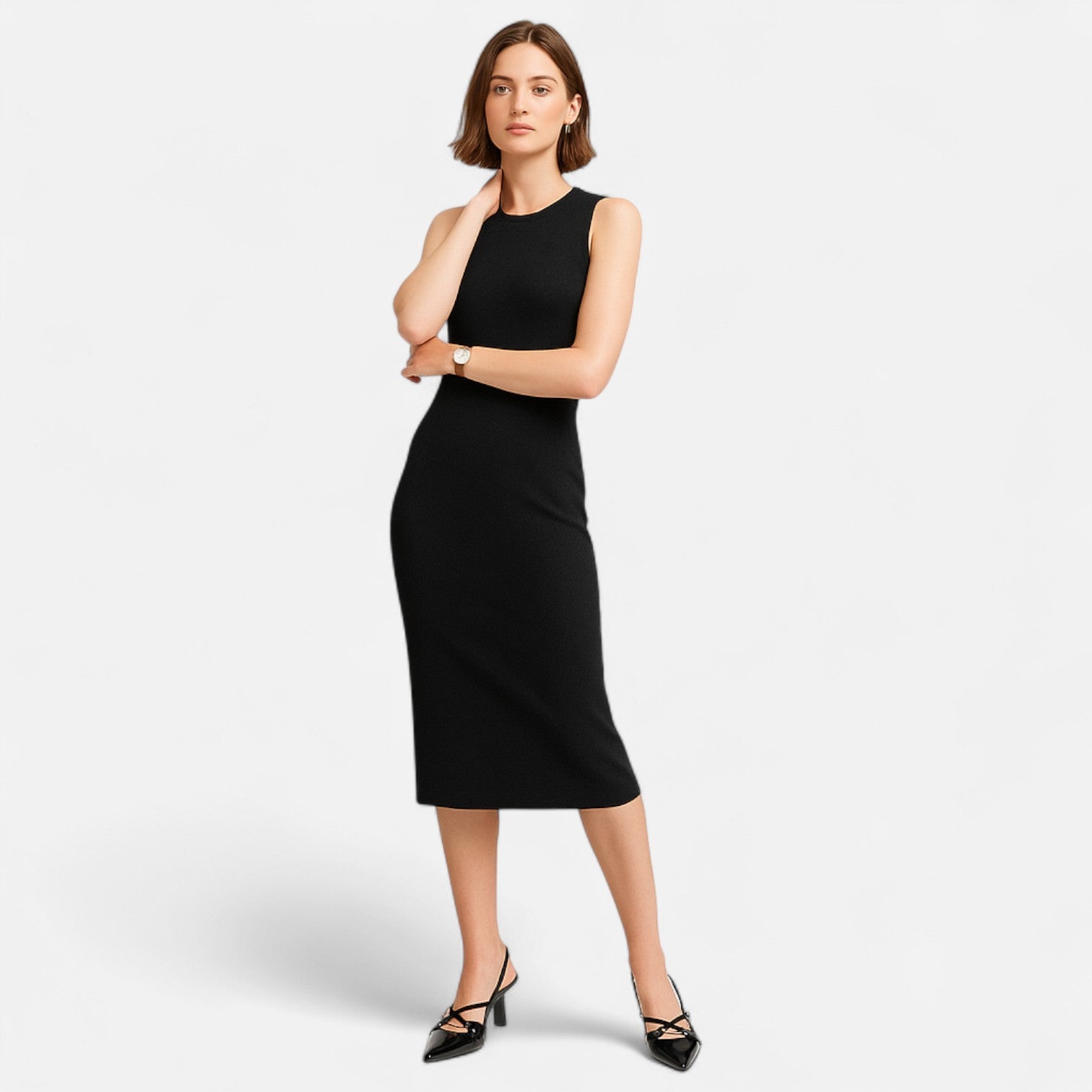 Women's Gladiator Heel Sandals – Pointed Tips, Sculpted Slip-On, Elegant Simplicity