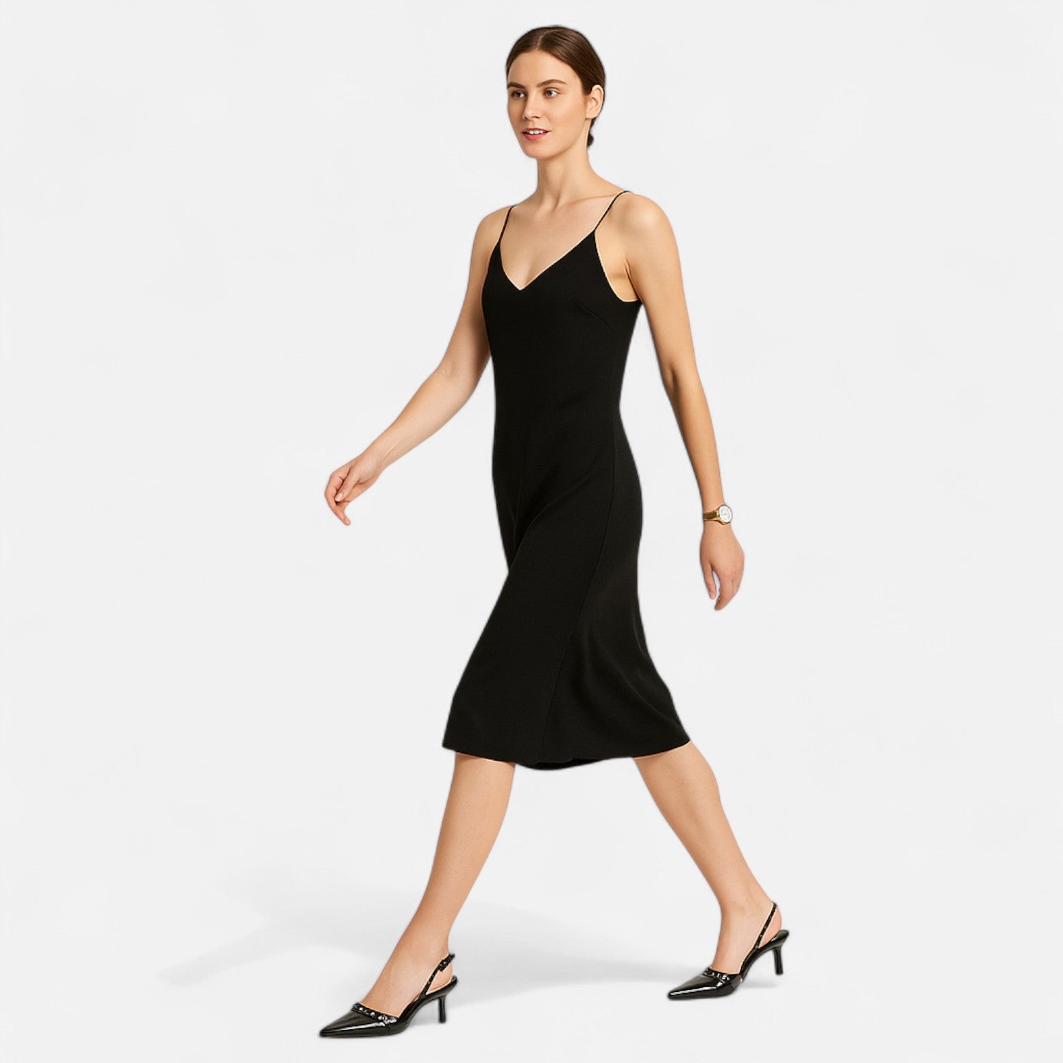 Women's Gladiator Heel Sandals – Pointed Tips, Sculpted Slip-On, Elegant Simplicity