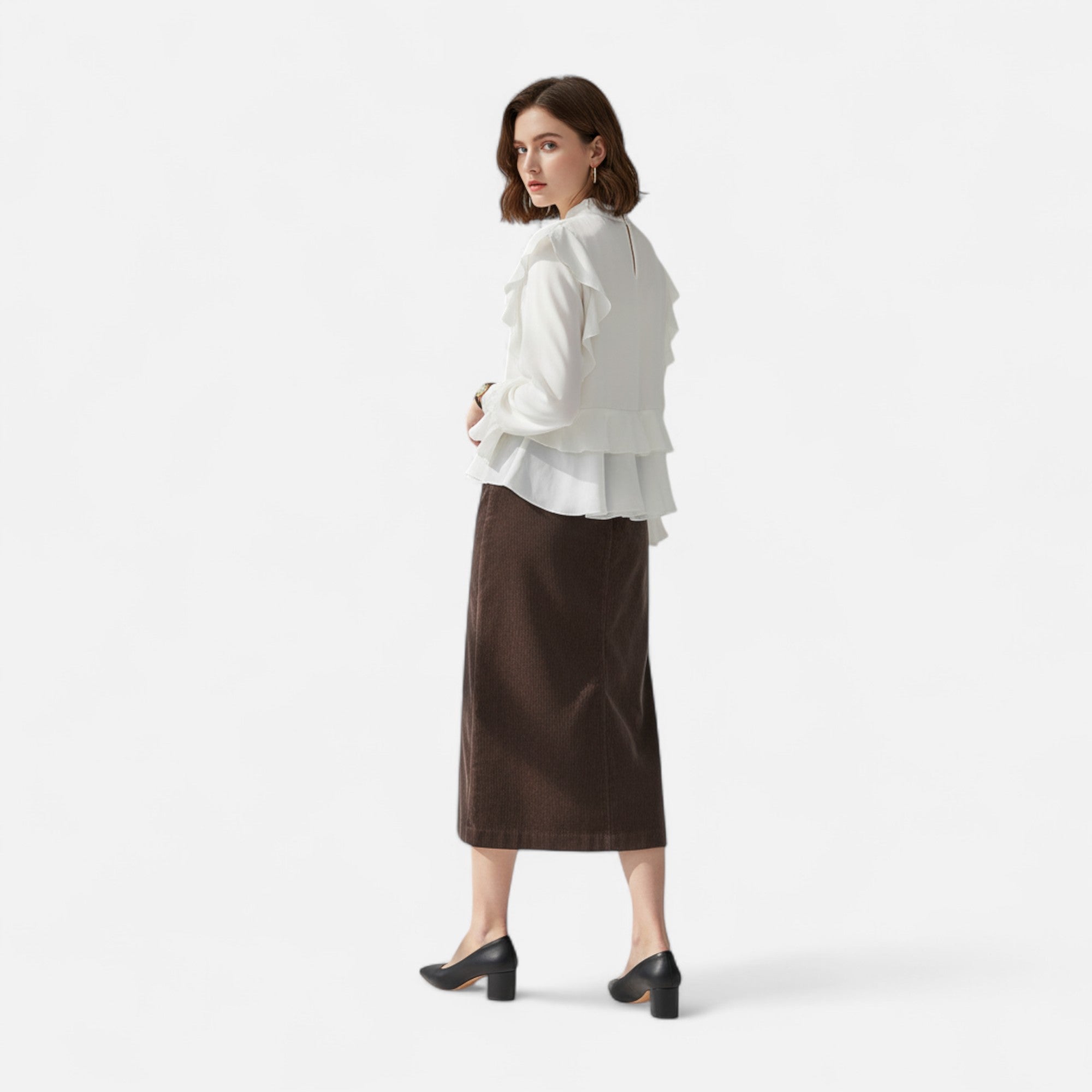 Chic Corduroy Skirt for Women