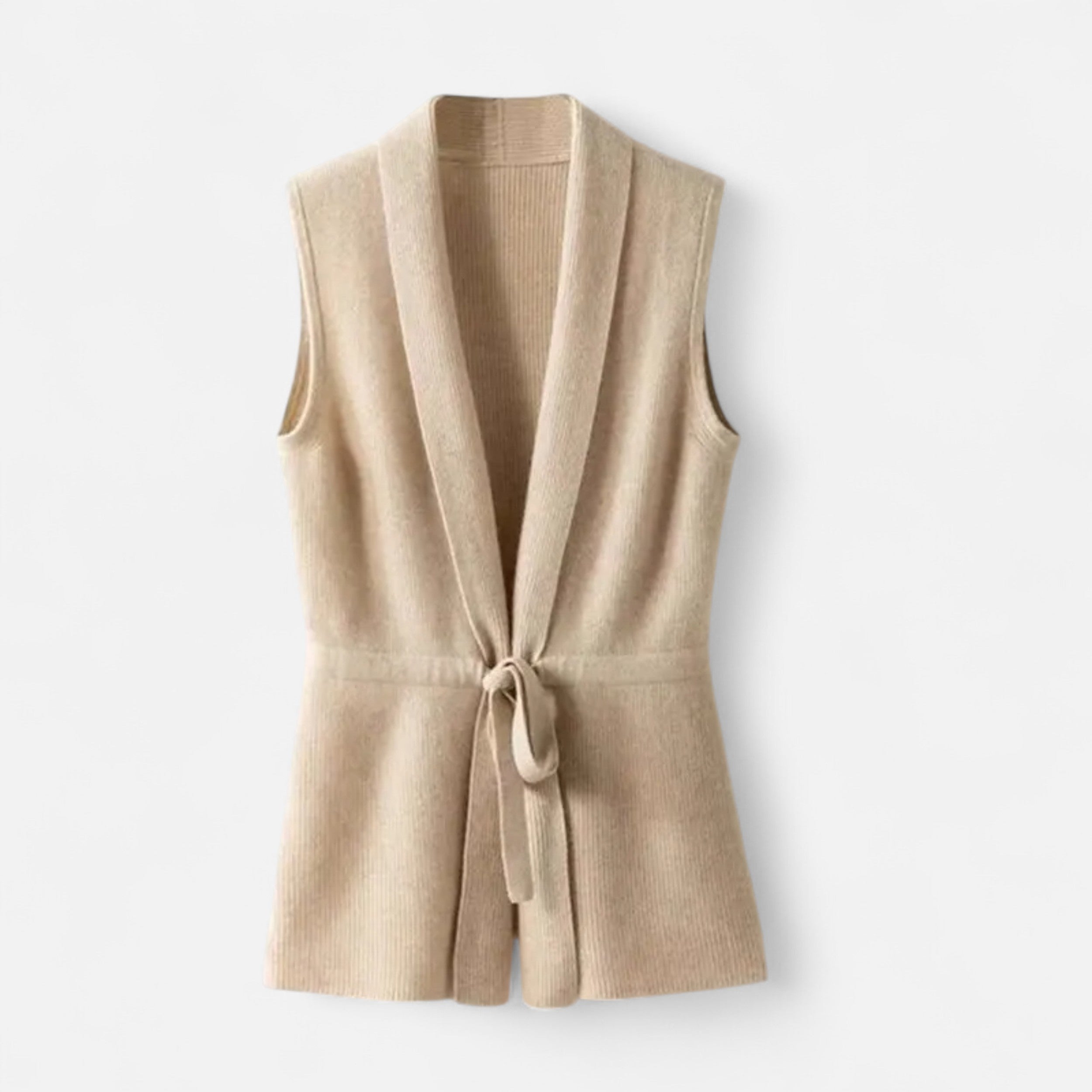 Women's Merino Wool Sleeveless Collared Gilet