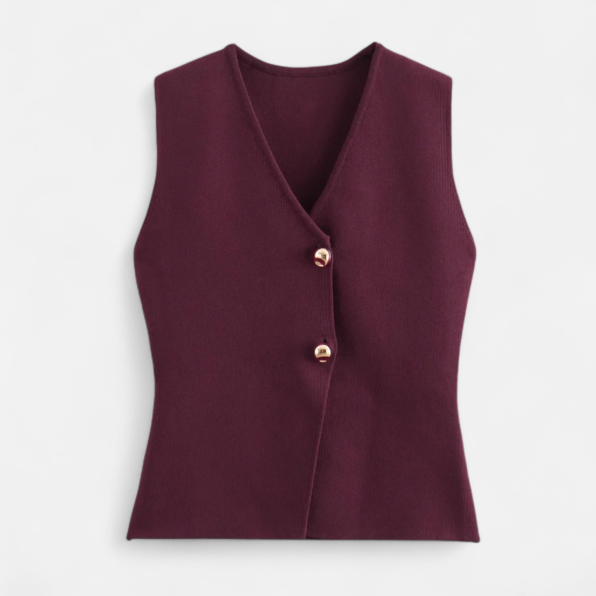 Women's Button-up Cropped Knit Vest