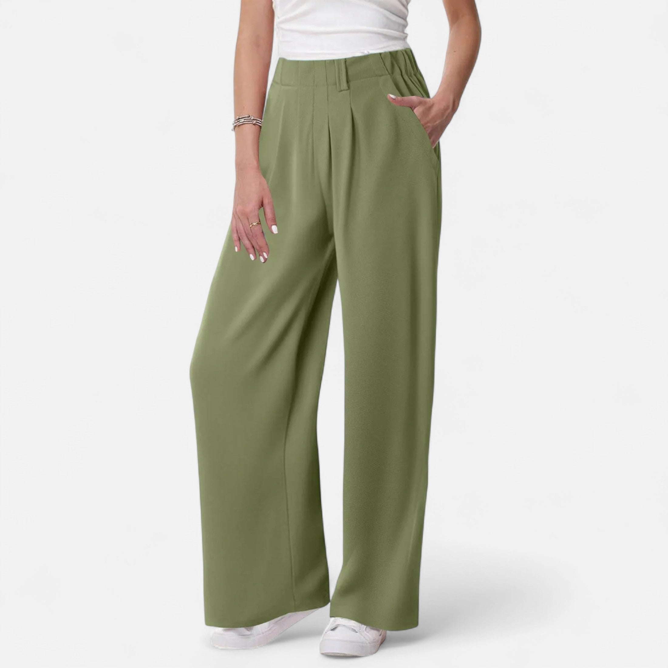 Chic textured palazzo pants for women