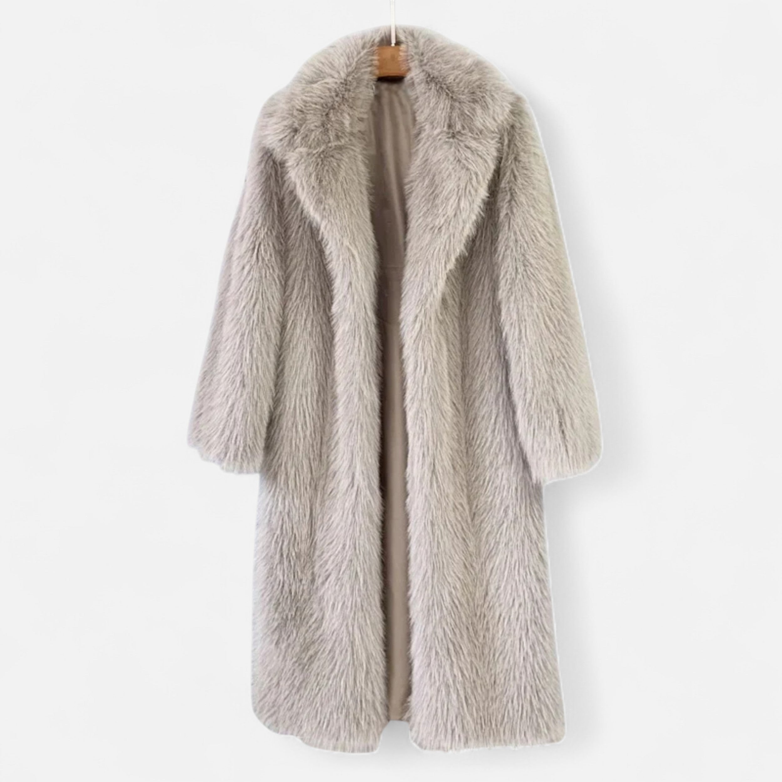 Long Women's Faux Fur Coat