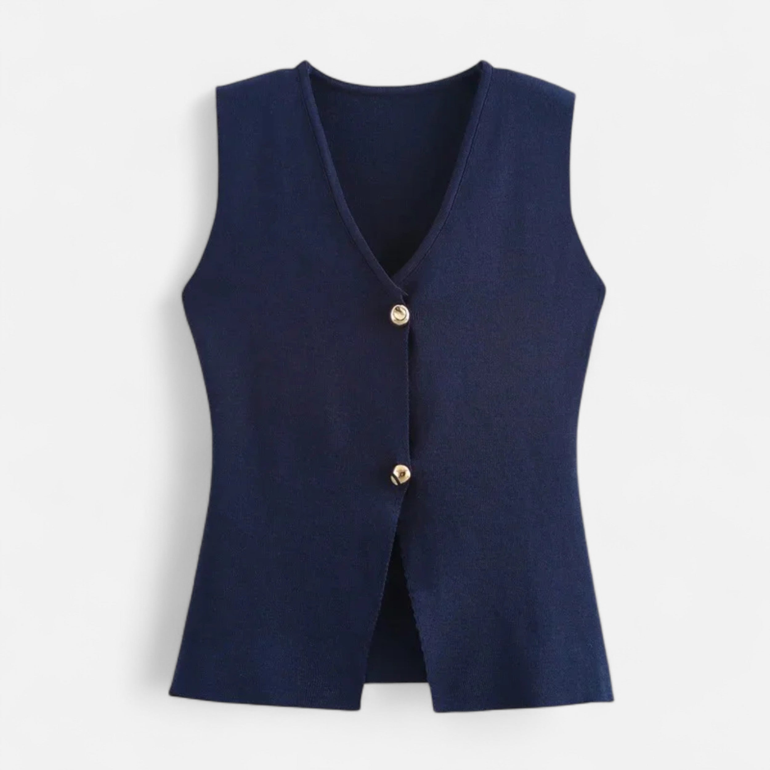 Women's Button-up Cropped Knit Vest